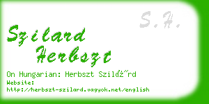 szilard herbszt business card